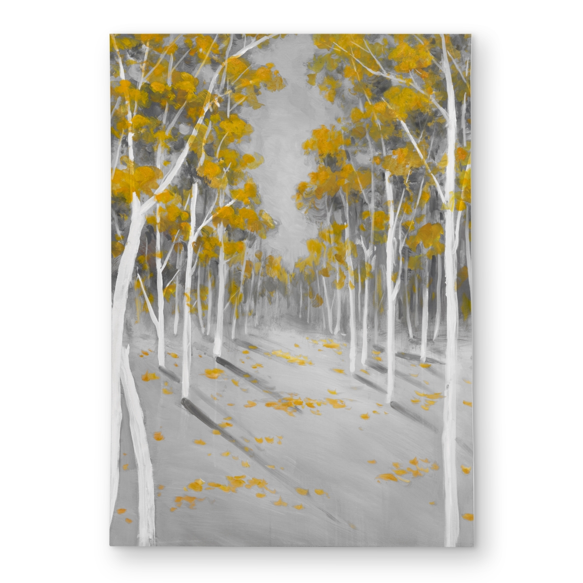 C1ROAR572IFFU1 5 x 7 ft. Yellow Birch Forest Outdoor Area Rug - Trees Landscapes Decor - Rectangle