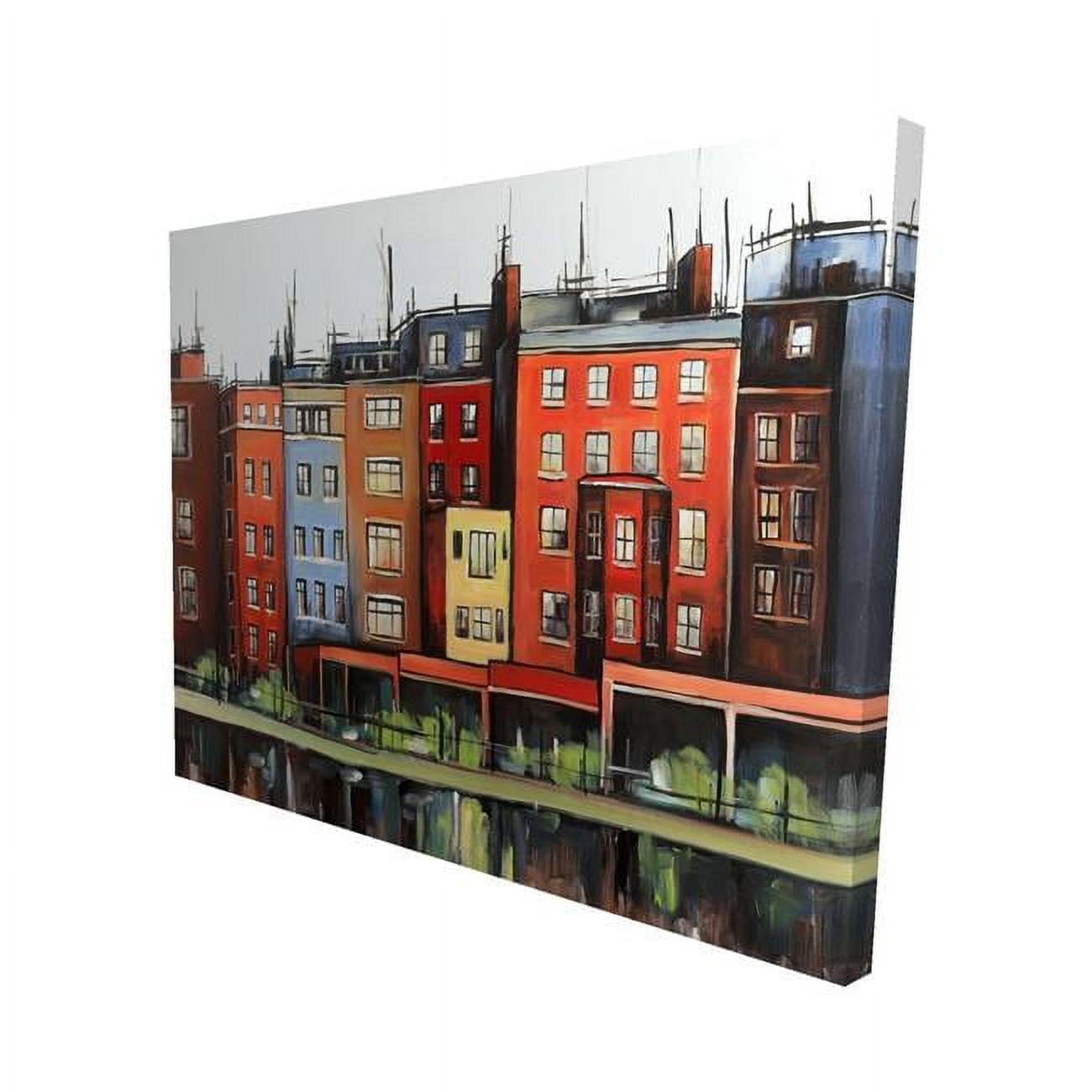 16 x 20 in. Boston Fall Colors Buildings-Print on Canvas