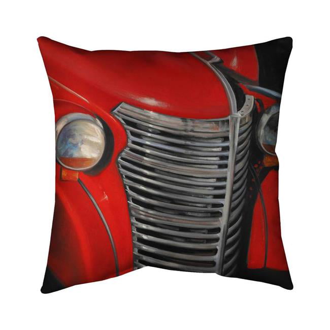 20 x 20 in 50s Car Grid CloseupDouble Sided Print Indoor Pillow