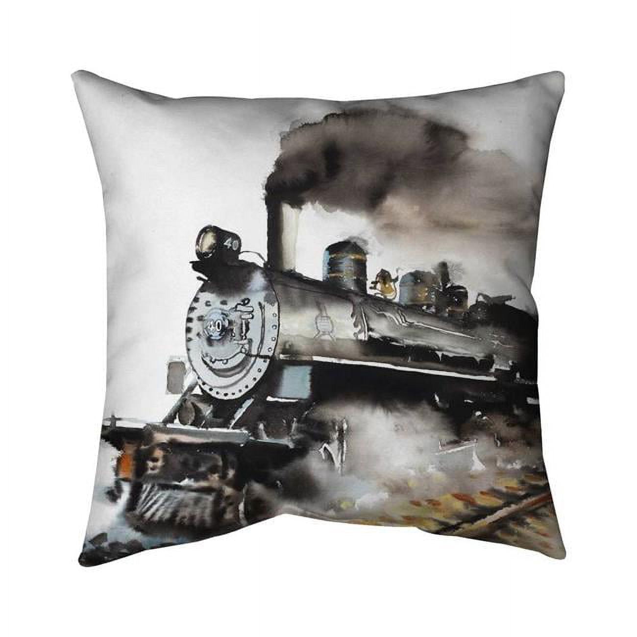 20 x 20 in. Vintage Steam Train-Double Sided Print Indoor Pillow