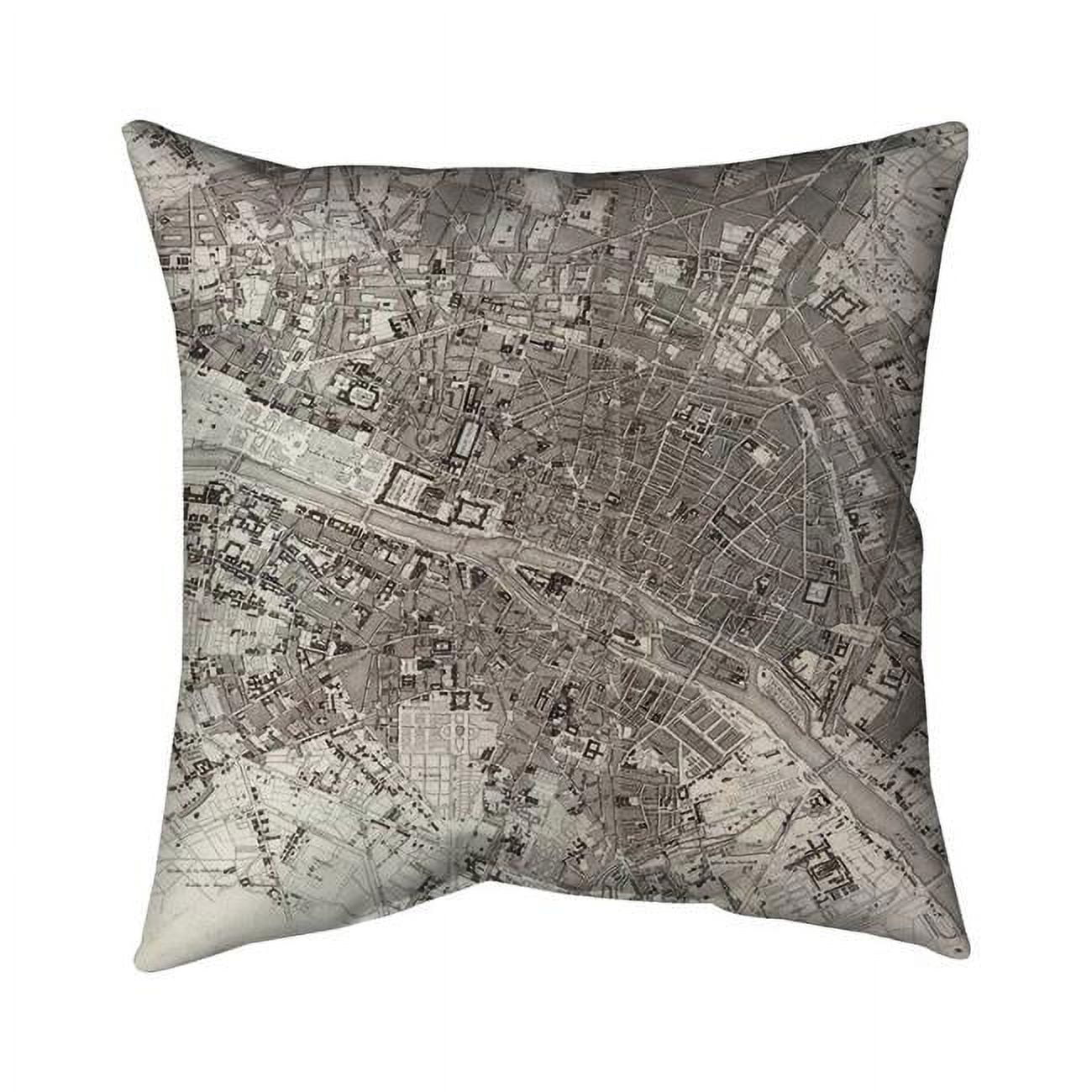 20 x 20 in. Paris-Double Sided Print Indoor Pillow