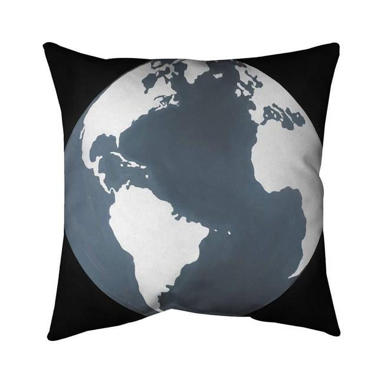 20 x 20 in. Earth Satellite View-Double Sided Print Indoor Pillow
