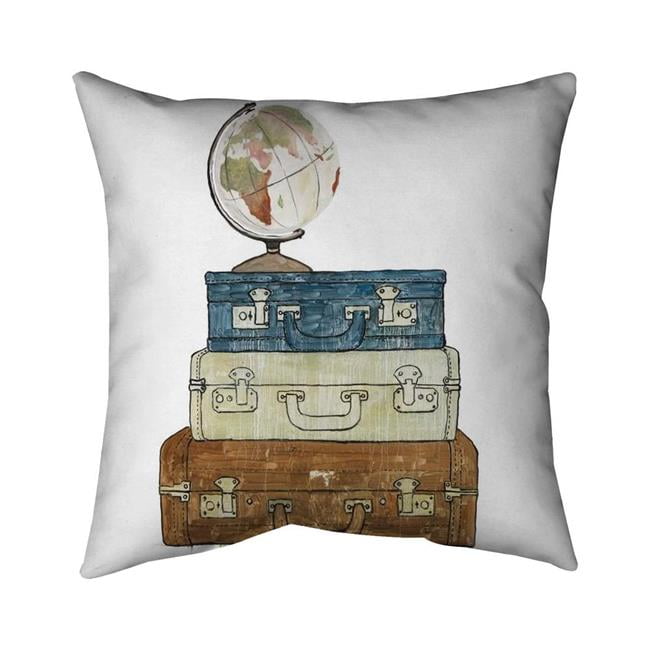 20 x 20 in. Go Around The World-Double Sided Print Indoor Pillow