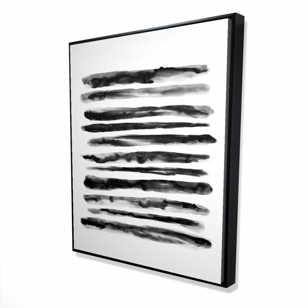 2081-6048-AB109 48 x 60 in. Hatching - Black Framed Canvas for Home Decor