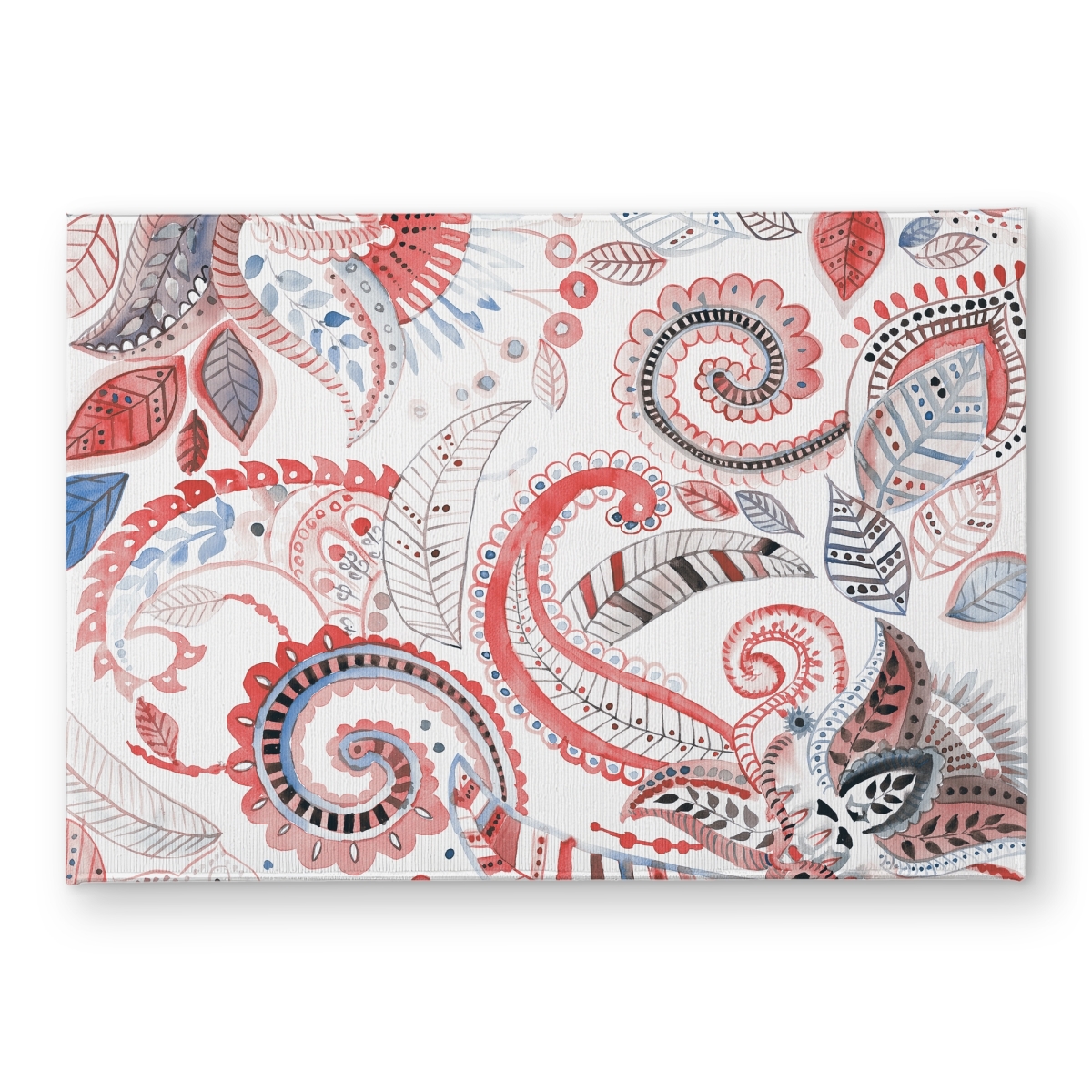 CODM1724PBEBEW 17 x 24 in. Paisley Pattern Door Mat - Indoor & Outdoor Home Decor Accent
