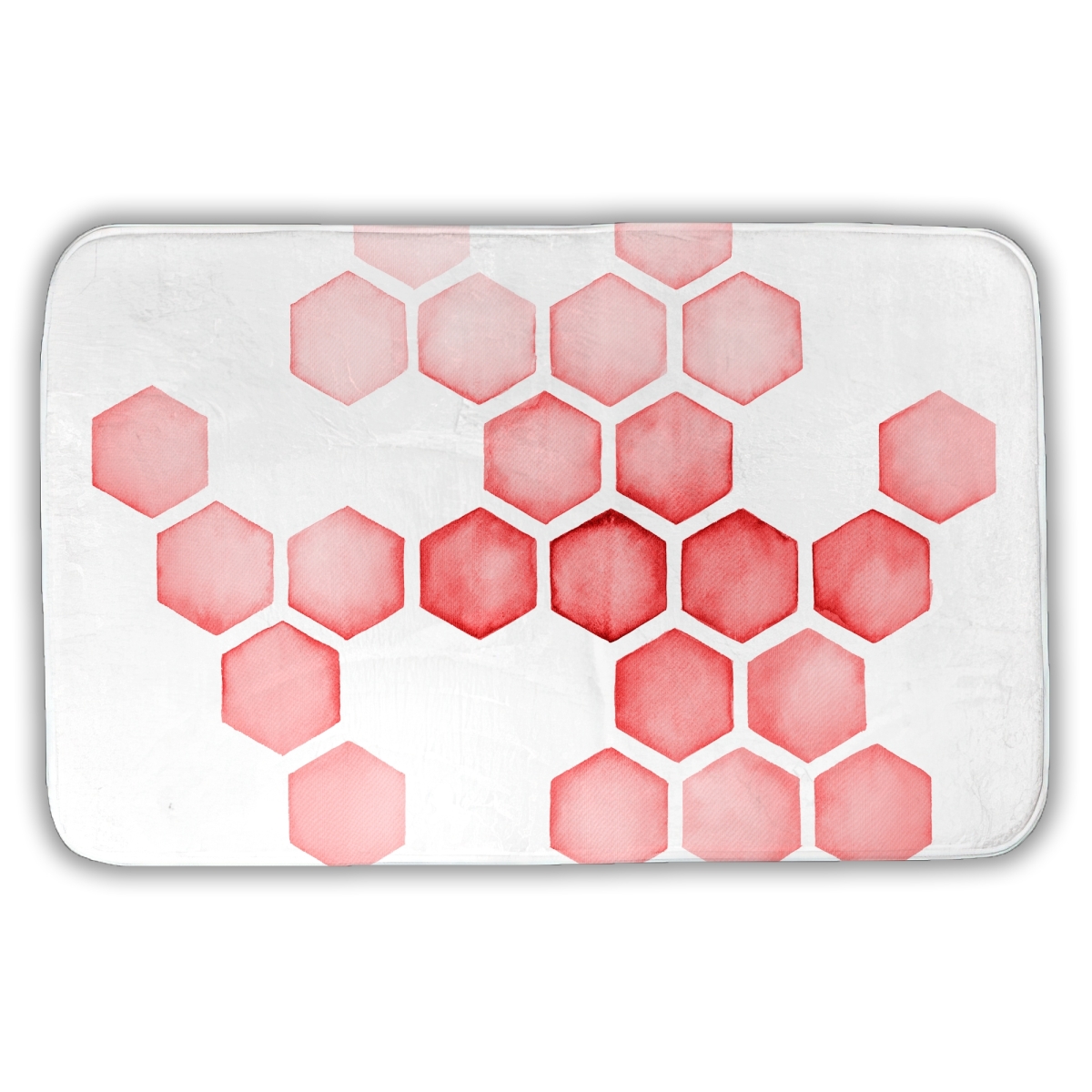 C1BM2134AE8BNY 21 x 34 in. Alveoli Red - Coral Pattern Bath Mat for Home Decor