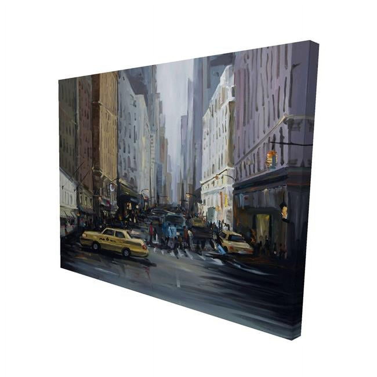 16 x 20 in. In The City-Print on Canvas