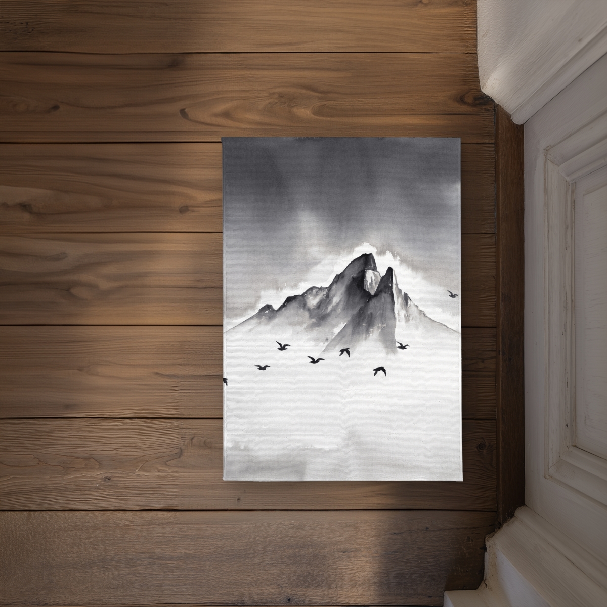 CODM1724UCF5QH 17 x 24 in. Mountain Peak Minimalist Office Door Mat for Home Decor