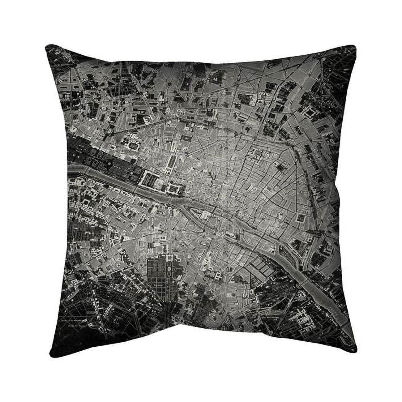 20 x 20 in. Airplane Satellite View-Double Sided Print Indoor Pillow