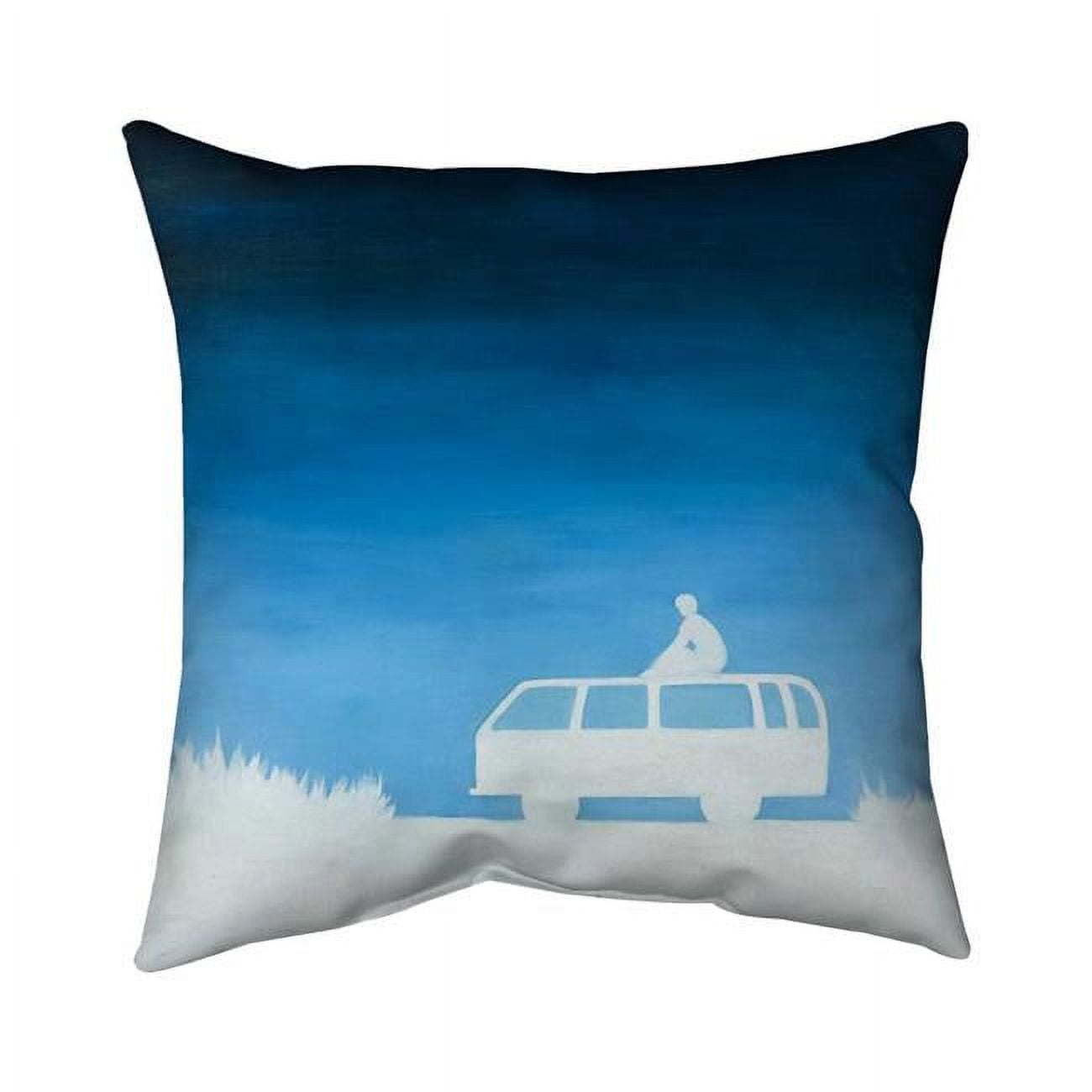 20 x 20 in. Relax Camping Car-Double Sided Print Indoor Pillow