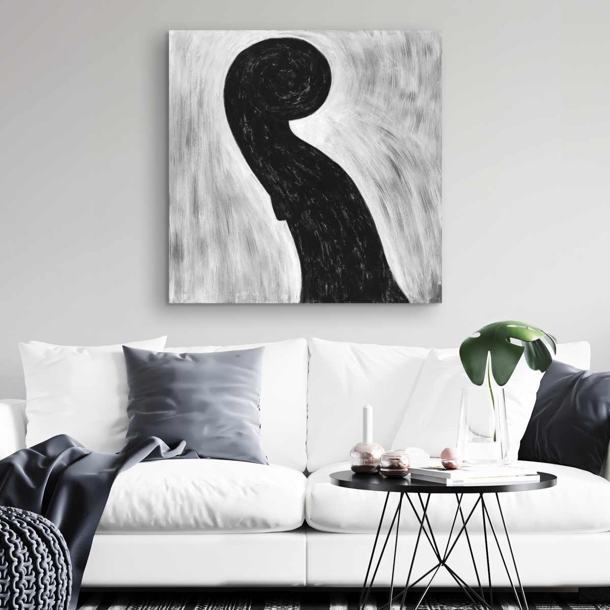 C1RC3232DQKPRD 32 x 32 in. Scroll Violin - Musical Canvas Art for Home Decor