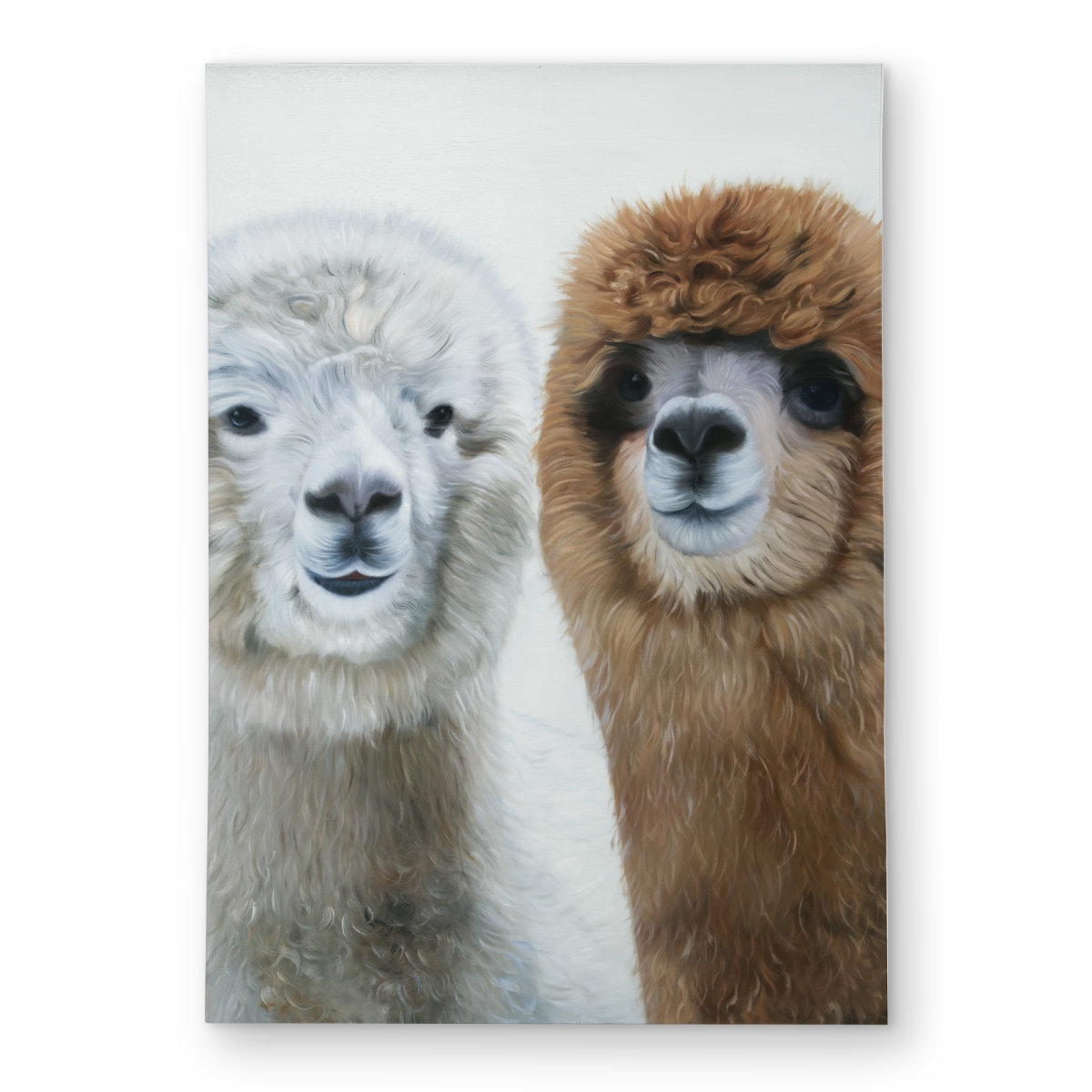 C1ROAR57XVYOYI 5 x 7 ft. Two Lamas Beige Outdoor Area Rug - Stylish Bedroom Decor - Rectangle