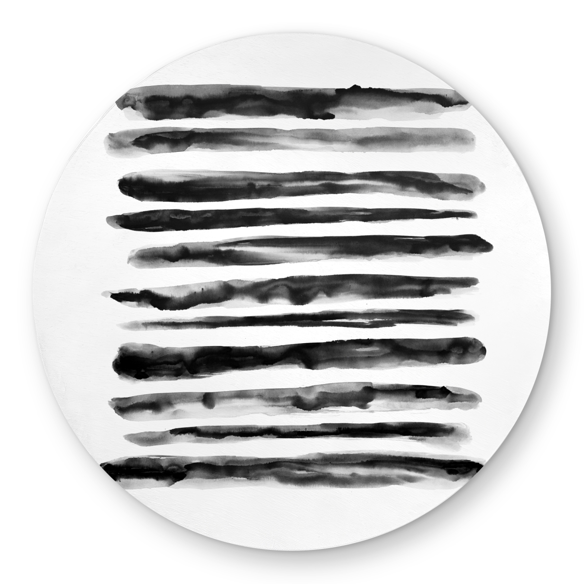 C1COAR55PNQGFT 5 x 5 ft. Hatching Black & White Round Outdoor Area Rug
