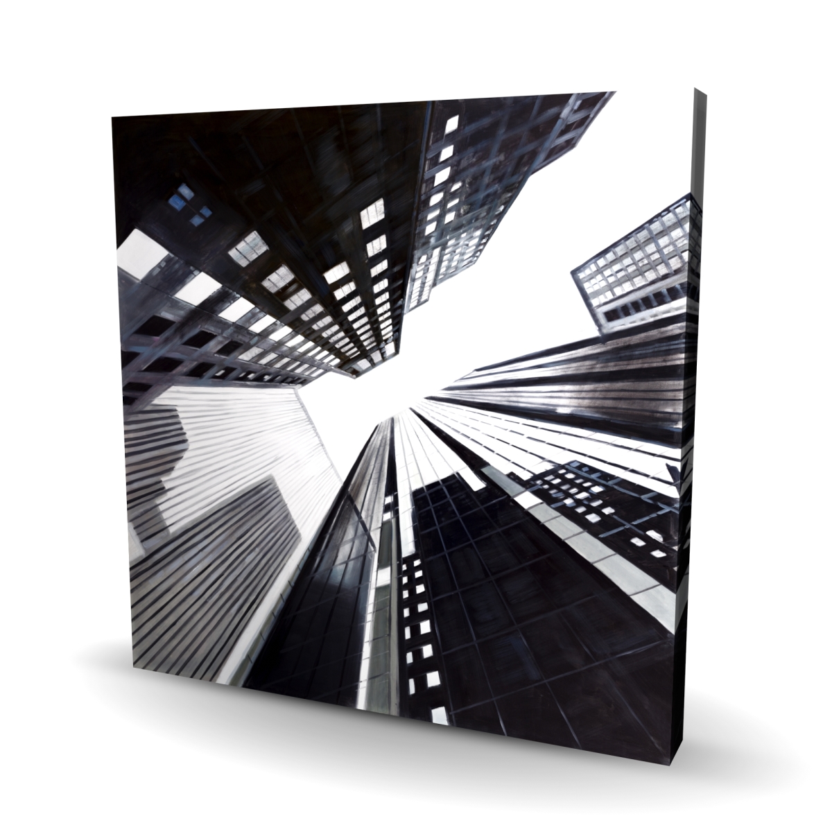 C1RC2424N7D7CZ 24 x 24 in. Low-Angle View of the City - Architecture Bedroom Canvas Decor