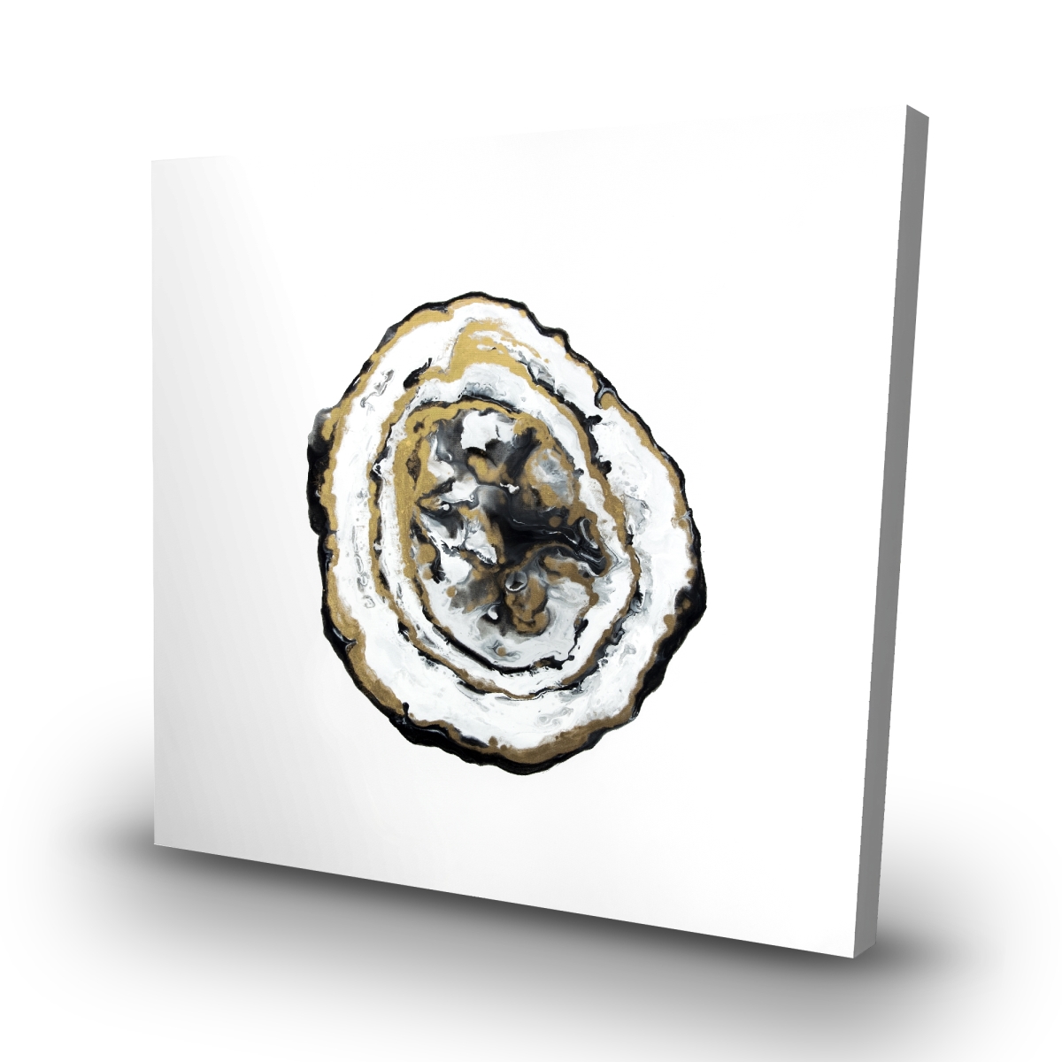 C1RC3232A99WFG 32 x 32 in. Golden Geode - Abstract Office Canvas for Home Decor Ideas