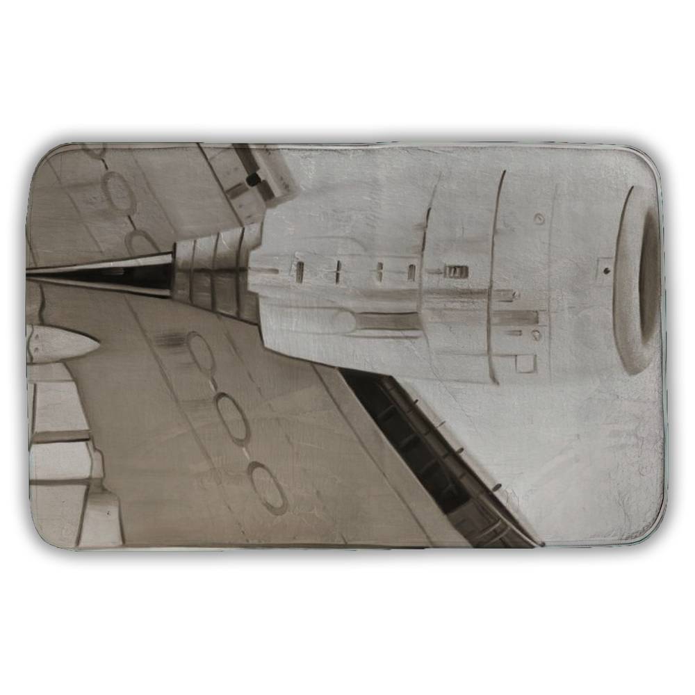 5930-2134-TR71-1 21 x 34 in. Underside Aviation Bath Mat - Man Cave Decor - Transportation