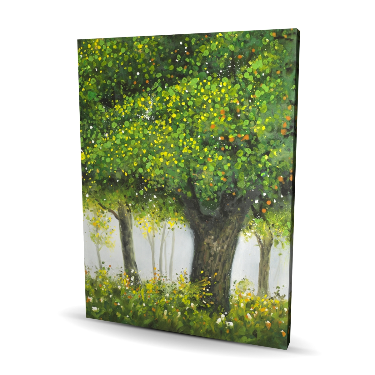 C1RC364867G8E5 36 x 48 in. Forest By Summer - Contemporary Trees Canvas for Home Decor