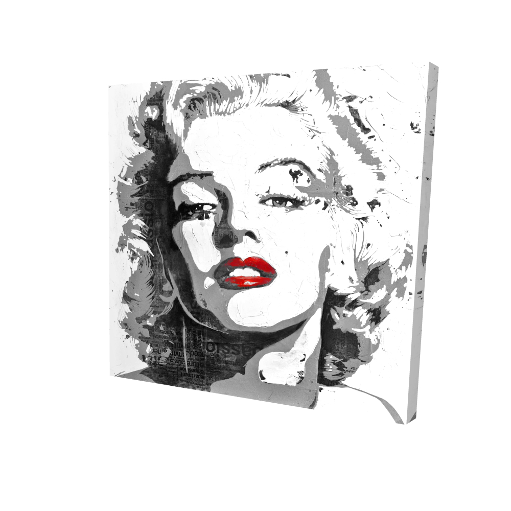 2080-3636-FI2-1 36 x 36 in. Marilyn Monroe Bathroom Figurative Canvas - Home Decor Art