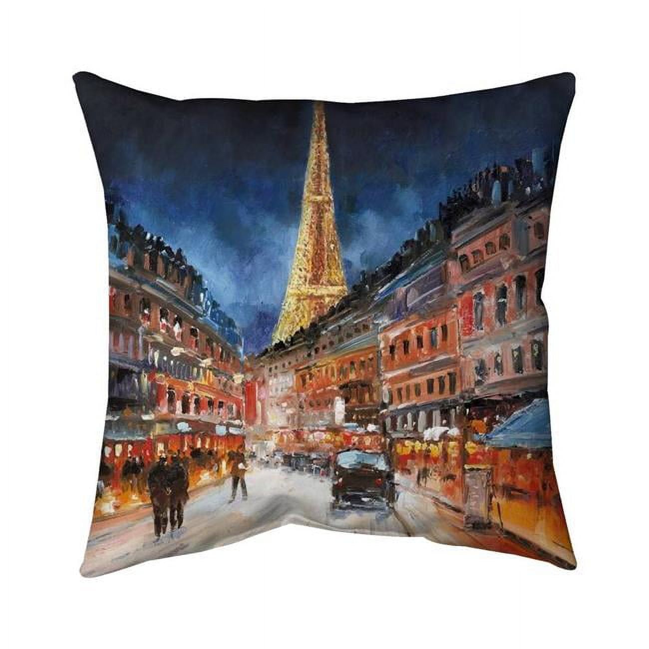 26 x 26 in. Illuminated Paris-Double Sided Print Indoor Pillow