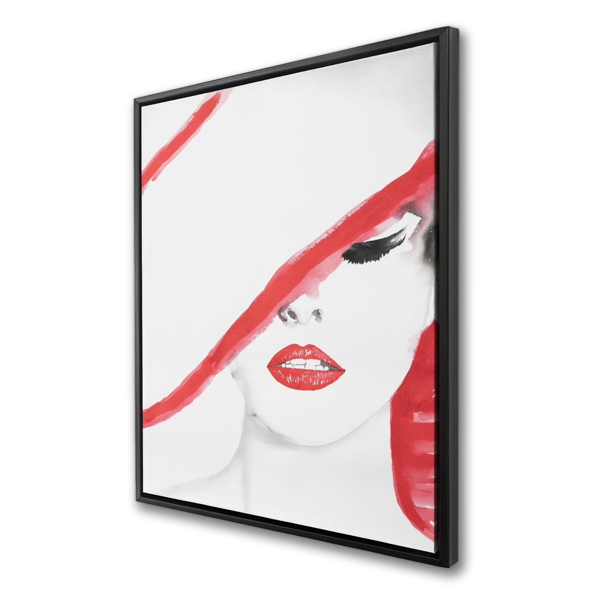 C1FC36484XQREE 36 x 48 in. Woman with a Summer Hat - Figurative Canvas Art for Home Decor