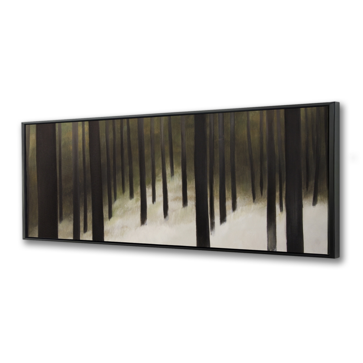 C1FC164832GGYV 16 x 48 in. Silent Forest - Framed Canvas Tree Landscape Home Decor