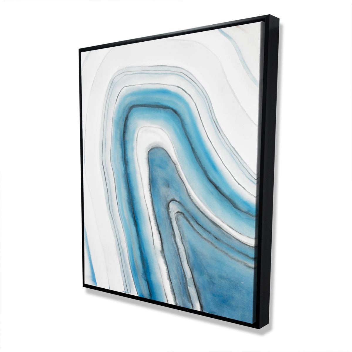 C1FC4860AELGK9 48 x 60 in. Round Geode - Minerals Contemporary Framed Canvas Decor