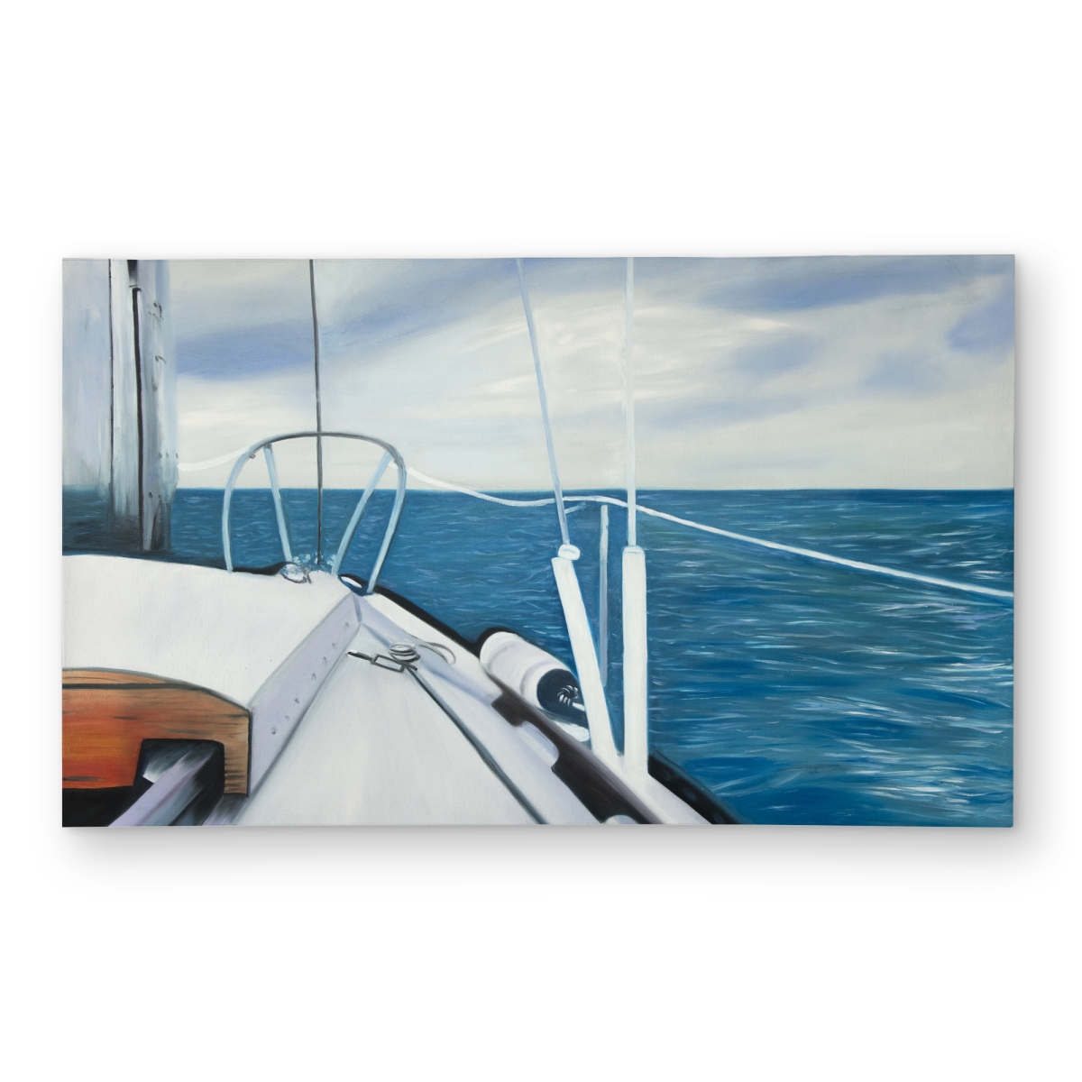 C1ROAR35CDFTEG 3 x 5 ft. Sail on the Water - Blue Coastal Outdoor Area Rug for Home Decor - Rectangle
