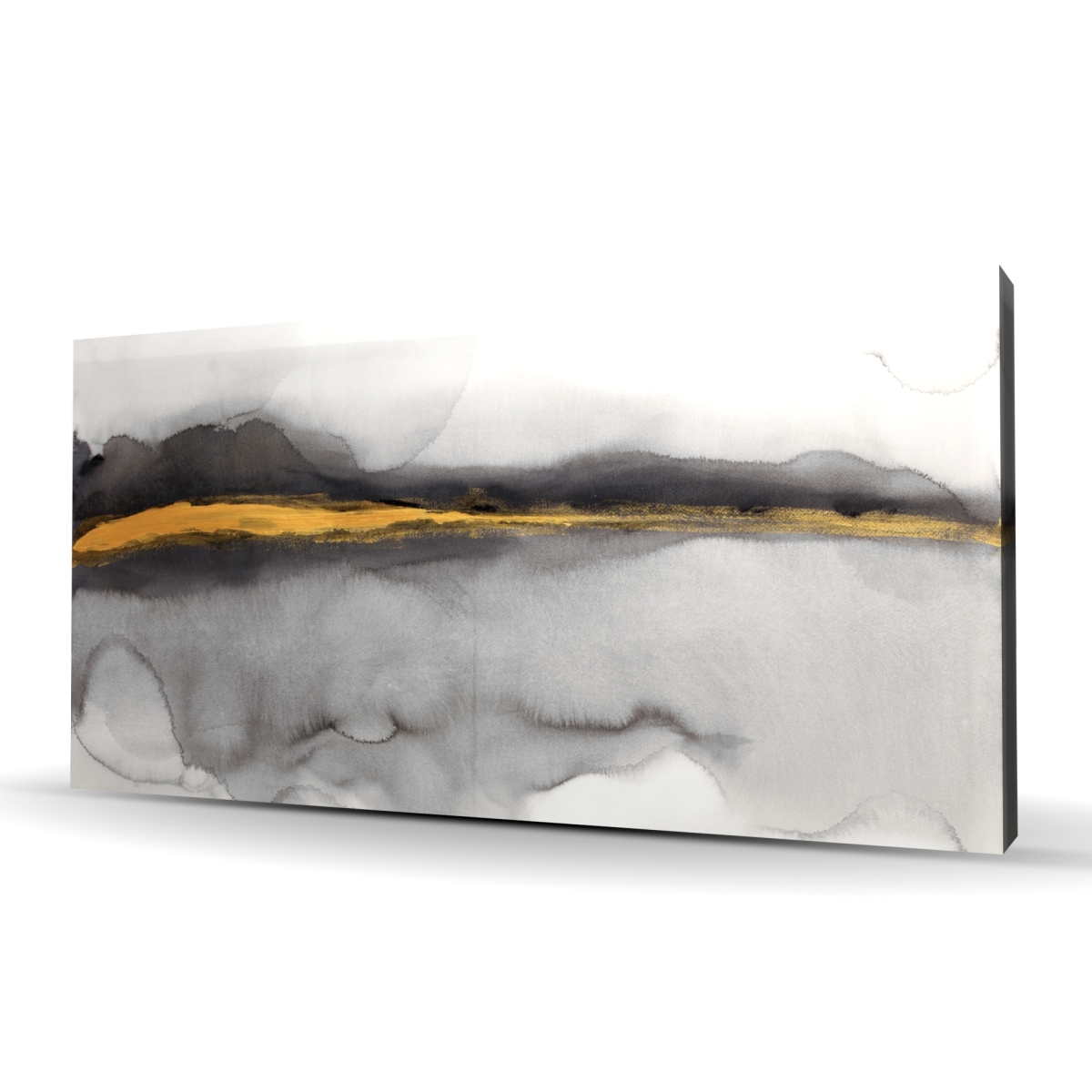 C1RC2448TN0PBL 24 x 48 in. Gold Stripe Abstract Canvas - Modern Home Decor Art