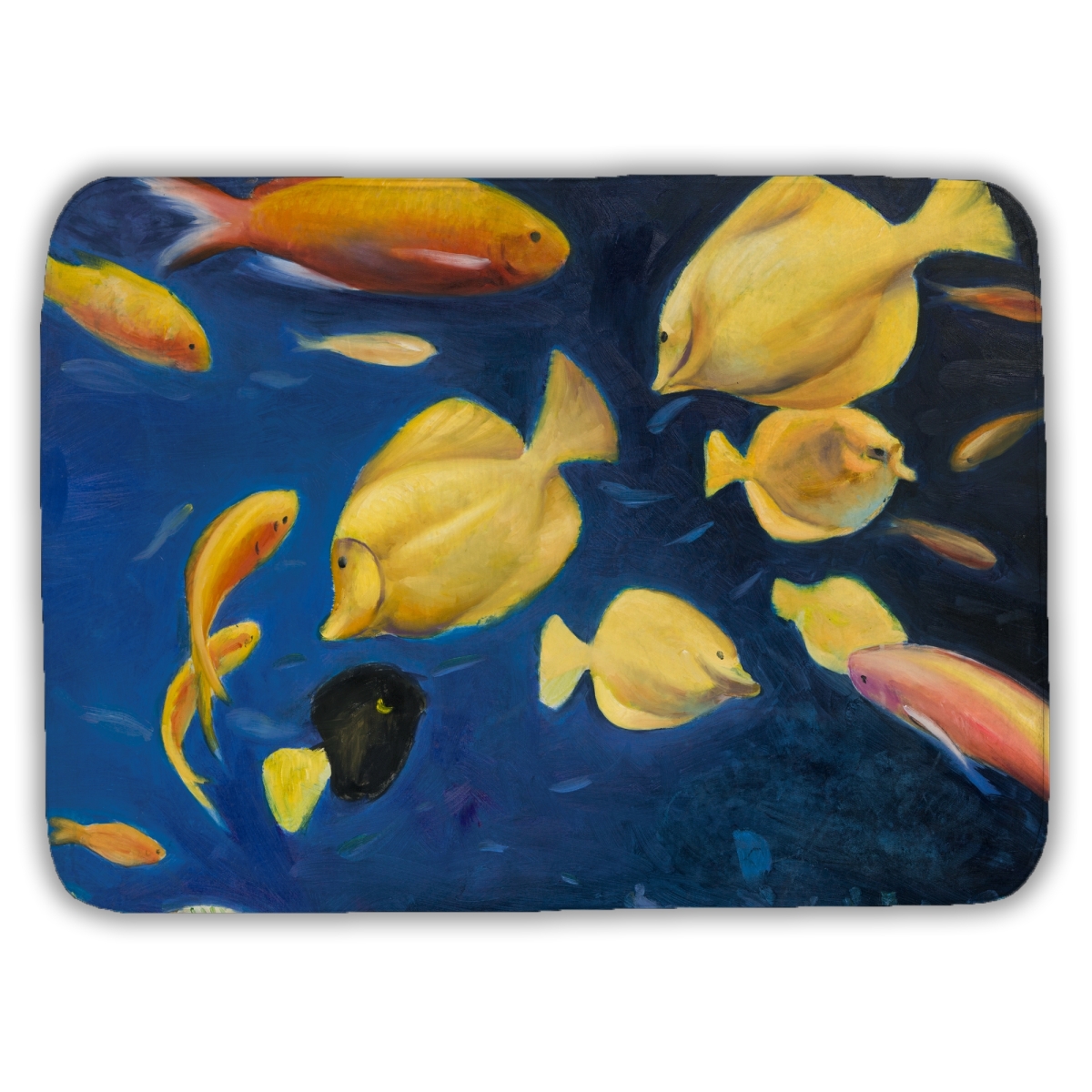 C1BM1724H899EP 17 x 24 in. Fish Under the Sea - Contemporary Aquatic Bath Mat for Decor