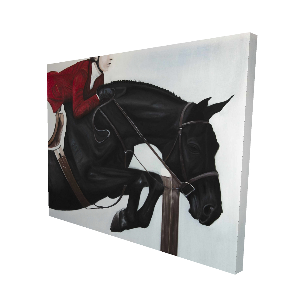 2080-4860-SP80 48 x 60 in. Riding Competition Canvas - Hobbies Animals Home Decor Art