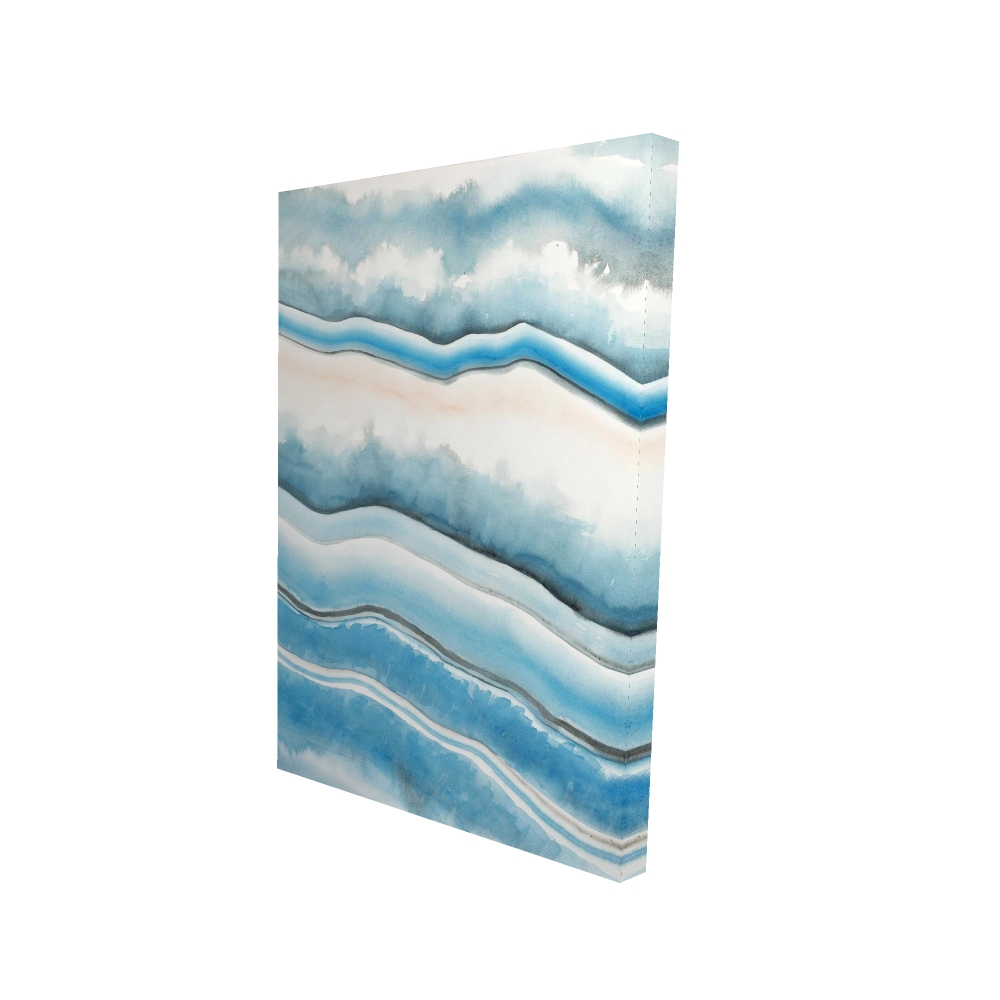 2080-3624-AB40 24 x 36 in. Textured Geode - Abstract Illustrative Canvas for Home Decor
