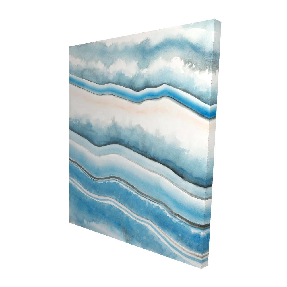 2080-6048-AB40 48 x 60 in. Textured Geode Canvas - Illustrative Minerals for Home Decor