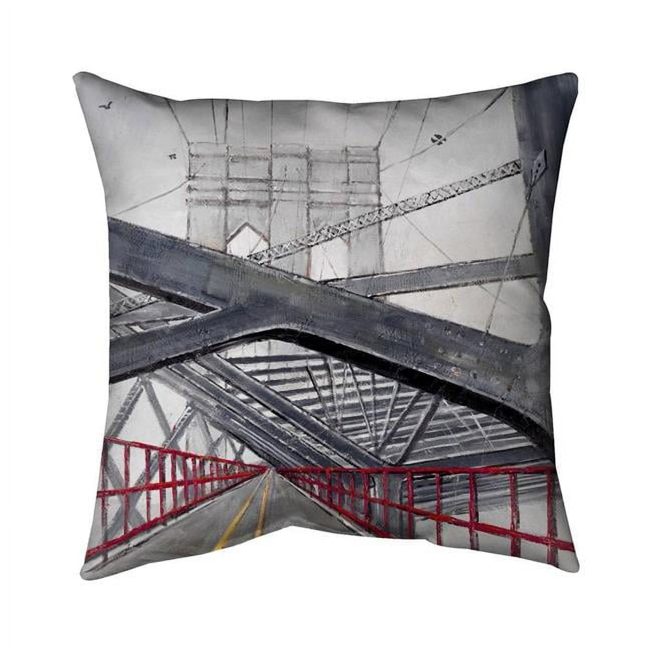 26 x 26 in. Under The Brooklyn Bridge-Double Sided Print Indoor Pillow
