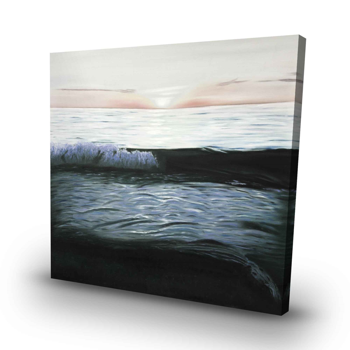 C1RC3232BPNFPT 32 x 32 in. Desaturated Sunset - Bathroom Marine Canvas for Home Decor