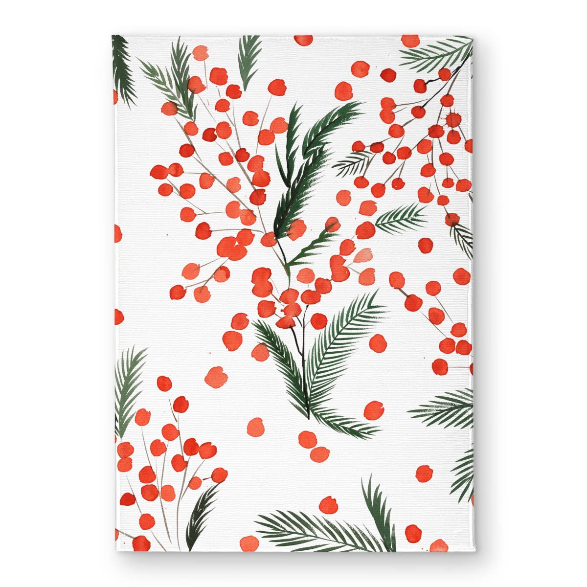CODM1724GKSHSA 17 x 24 in. Mistletoe Leaf Pattern Door Mat - Holiday Living Room Decor