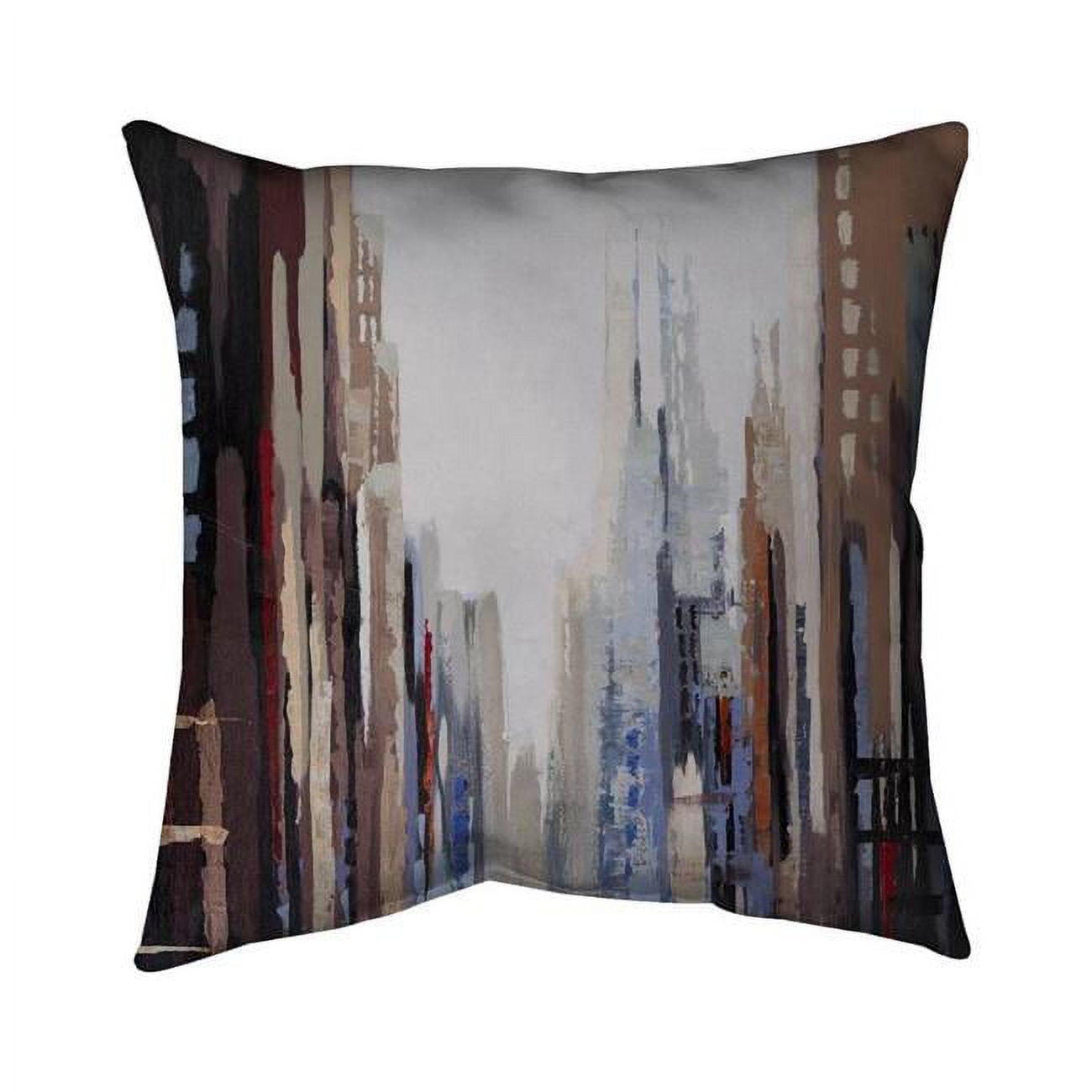 26 x 26 in. Abstract Buildings-Double Sided Print Indoor Pillow