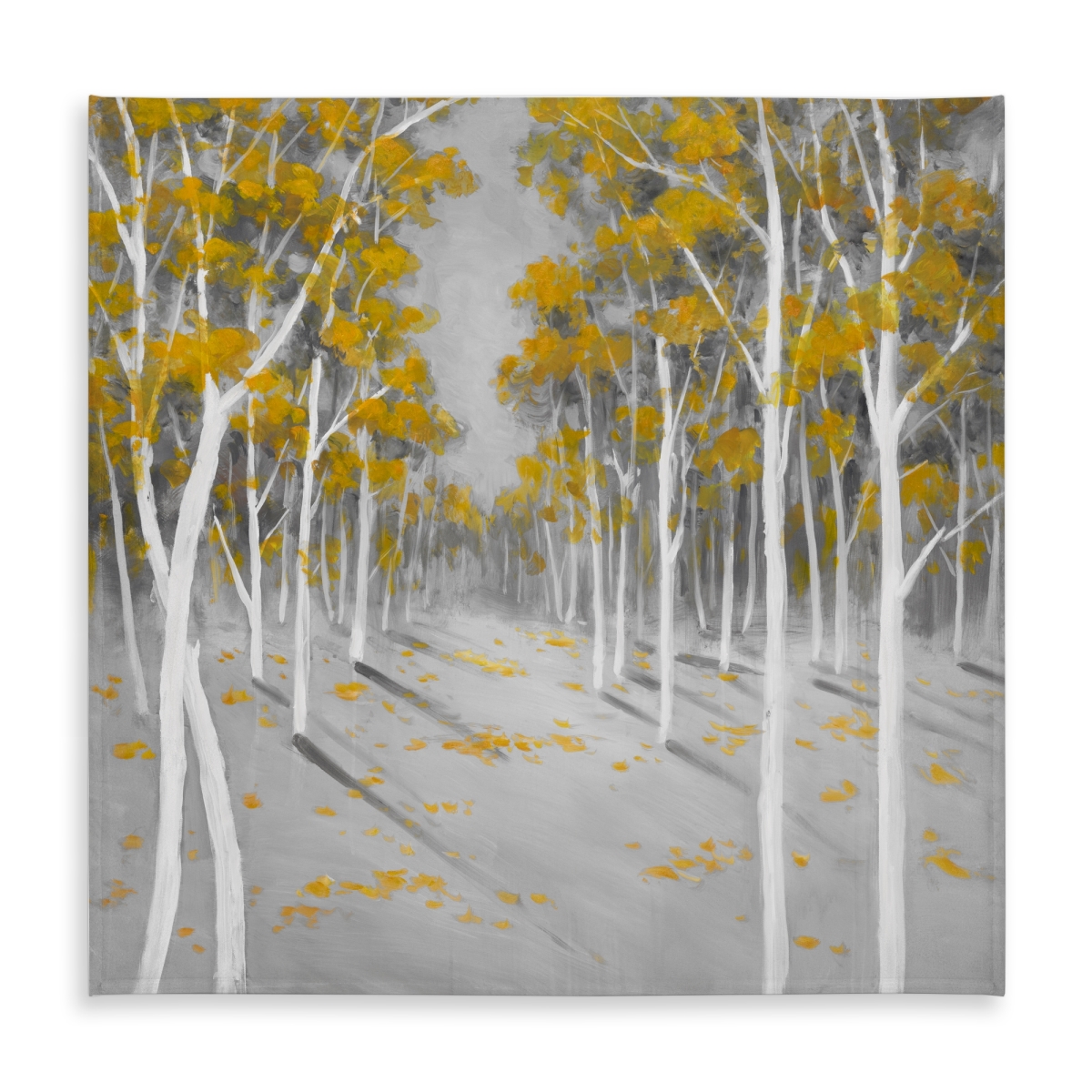 Picture of Begin Home Decor C1TC5858BZRE12 58 x 58 in. Yellow Birch Forest Tablecloth - Indoor Outdoor Home Decor