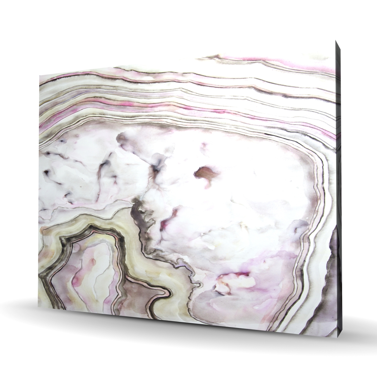C1RC4860L1CRT6 48 x 60 in. Agate - Minerals Abstract Canvas for Elegant Home Decor