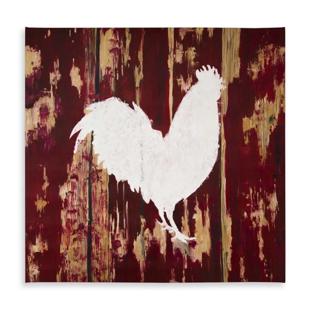 Picture of Begin Home Decor C1TC5858QBMVBB 58 x 58 in. Rustic Rooster Silhouette Tablecloth - Indoor & Outdoor Decor