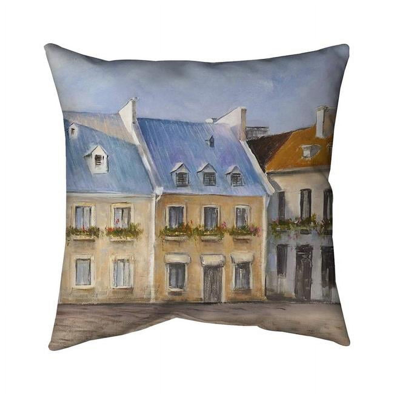 26 x 26 in. Old Quebec City-Double Sided Print Indoor Pillow