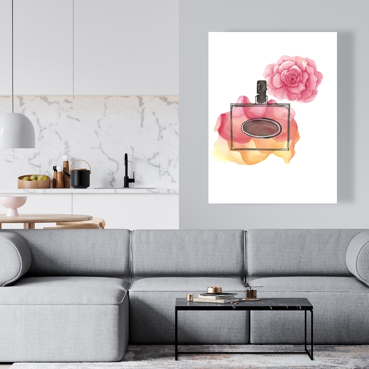 C1RC3648GXKWG2 36 x 48 in. Sweet Fragrance - Orange Illustrative Canvas for Home Decor