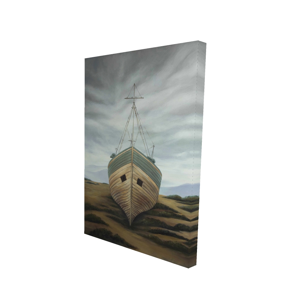 2080-3624-CO146 24 x 36 in. Boat - Coastal Rustic Canvas for Home Decor - Nautical Art