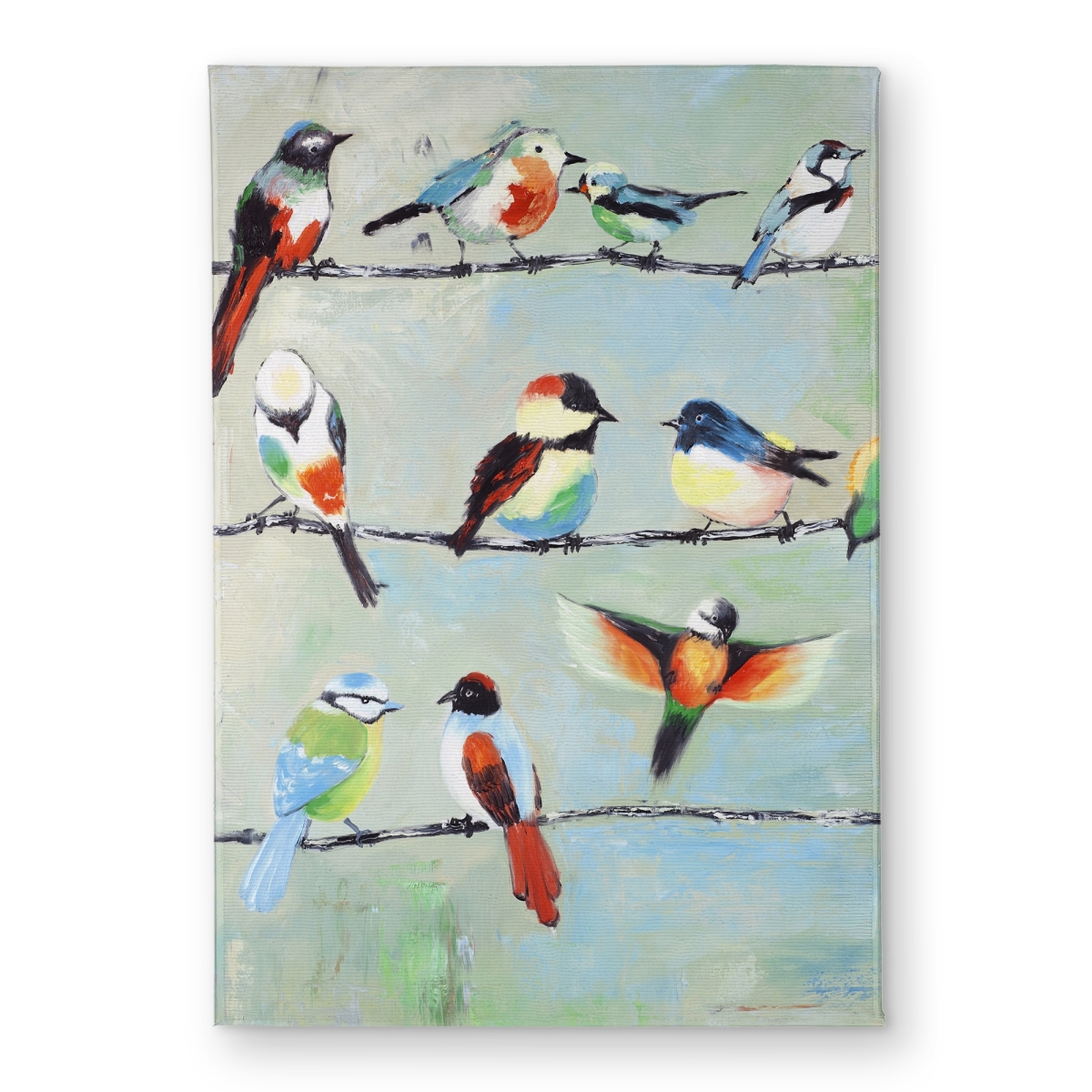 CODM172416M3D1 17 x 24 in. Small Abstract Colorful Birds Door Mat - for Home Decor