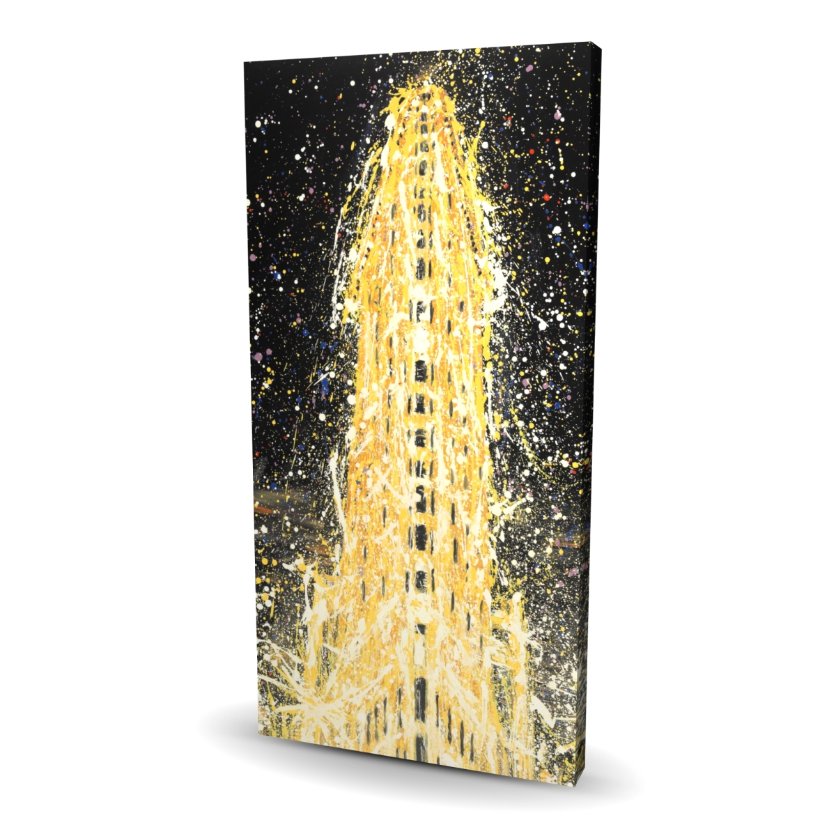 C1RC2448H6SSBE 24 x 48 in. Abstract Flatiron Building - Contemporary Cities Canvas Art