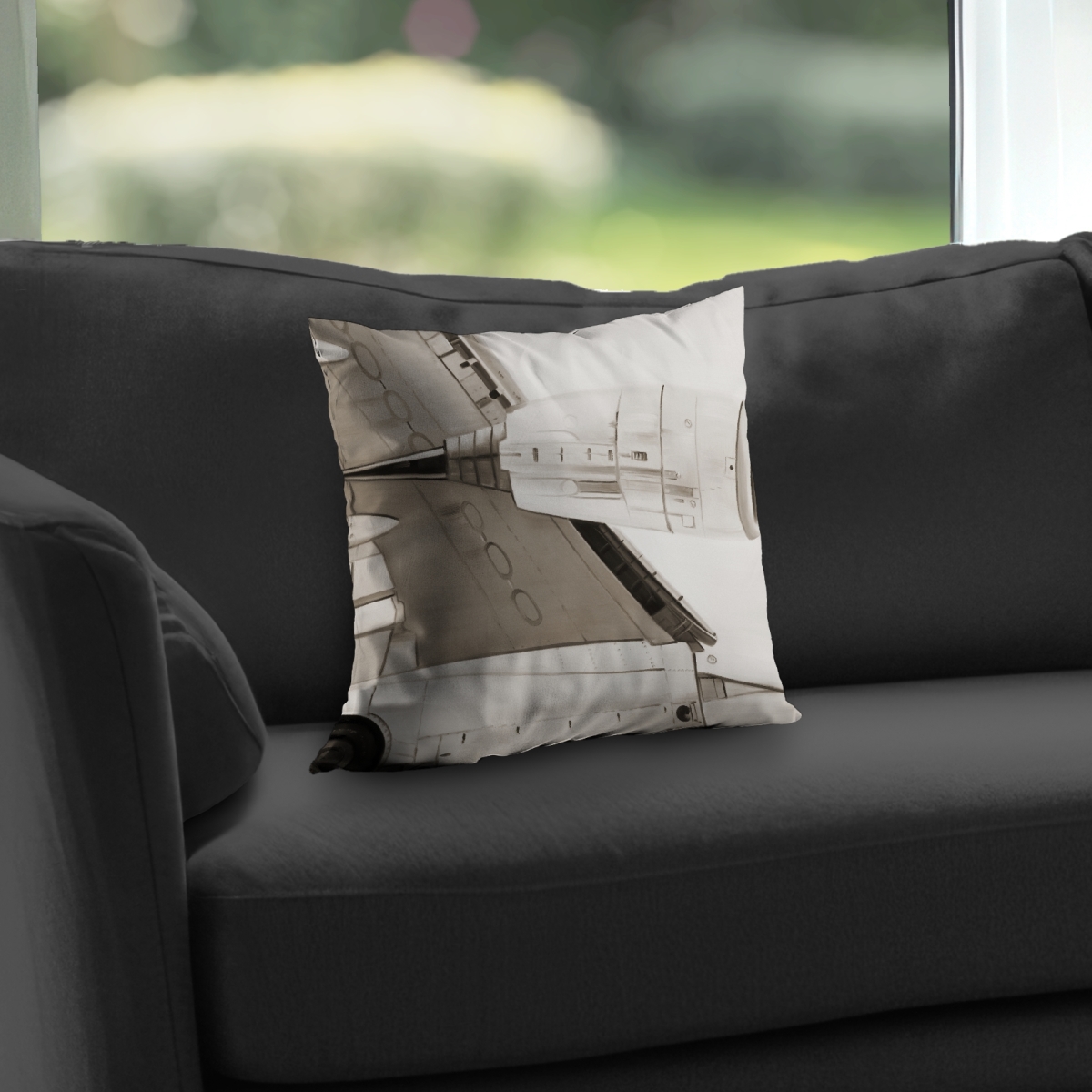 C1PT14143M03IR 14 x 14 in. Underside Beige Transportation Poly Twill Throw Pillow Insert