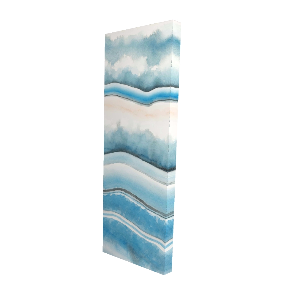 2080-6020-AB40 20 x 60 in. Textured Geode - Minerals Bathroom Canvas for Home Decor