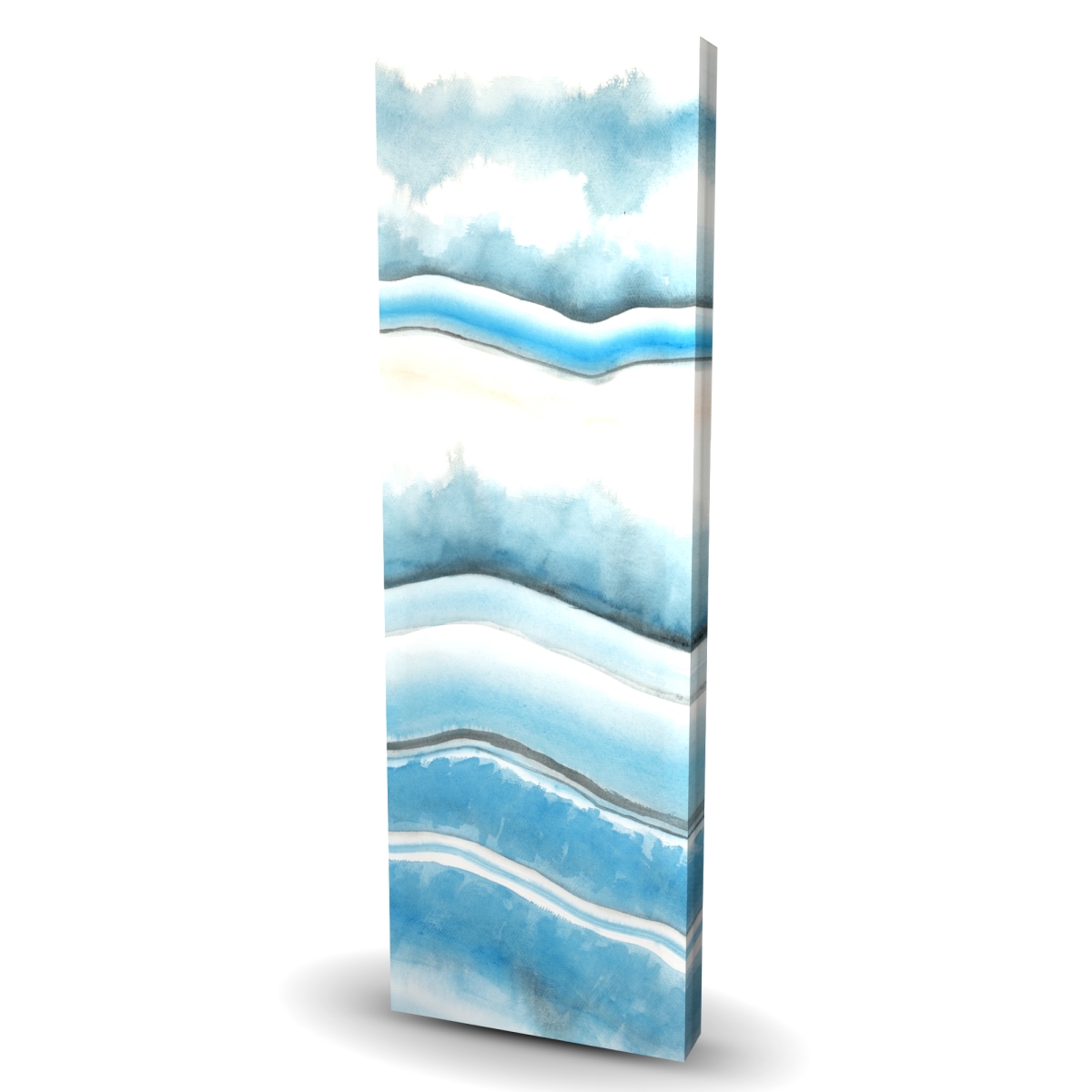 C1RC16486993D2 16 x 48 in. Textured Geode - Illustrative Abstract Canvas for Home Decor