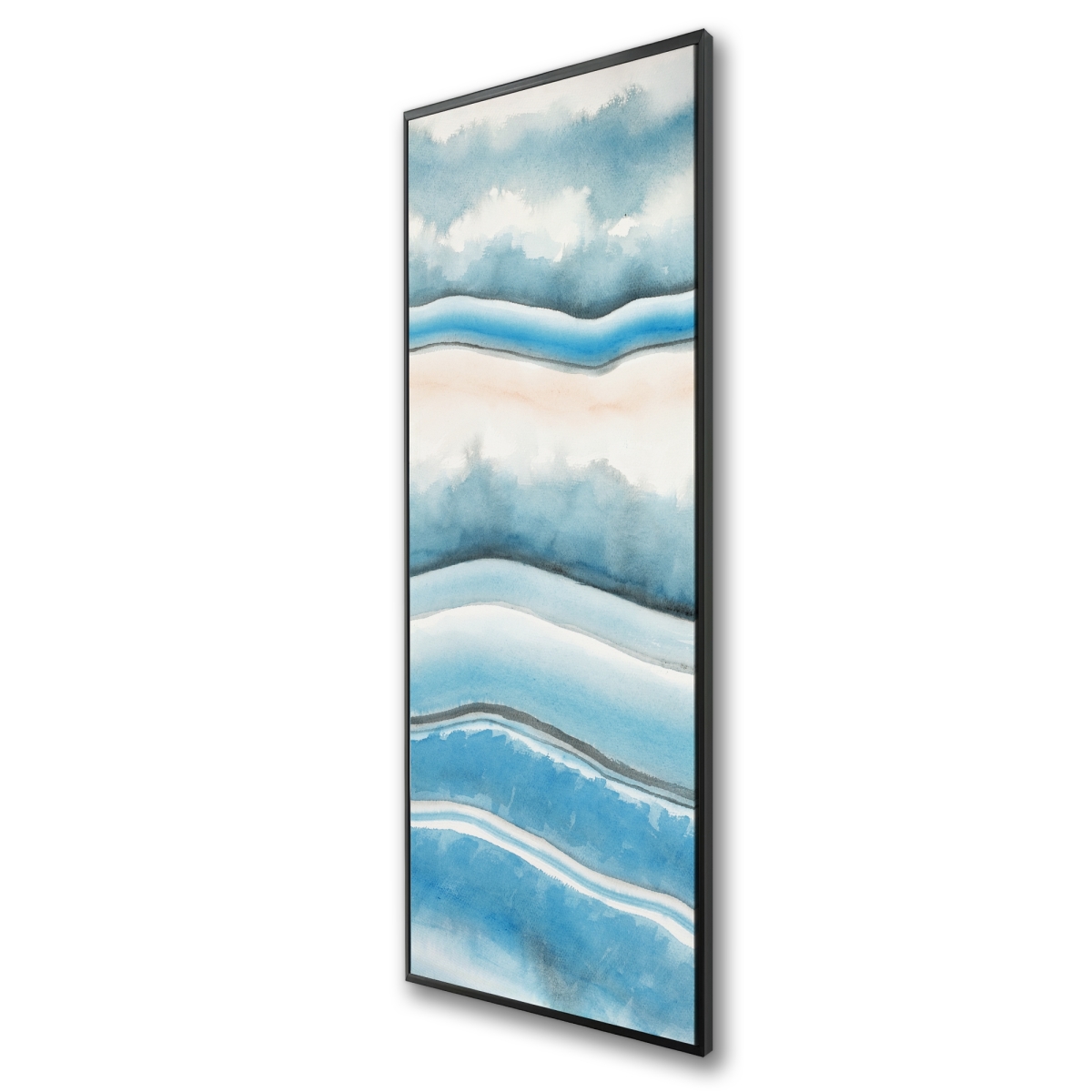 C1FC2060W8W0FD 20 x 60 in. Textured Geode - Framed Canvas Office Minerals Home Decor