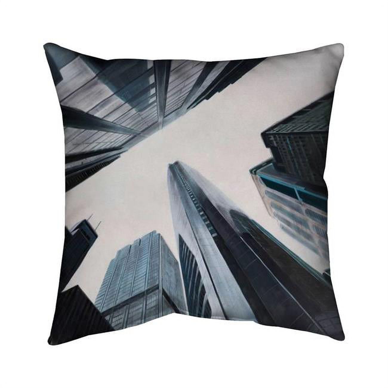 26 x 26 in. Perspective View of Skyscraper-Double Sided Print Indoor Pillow
