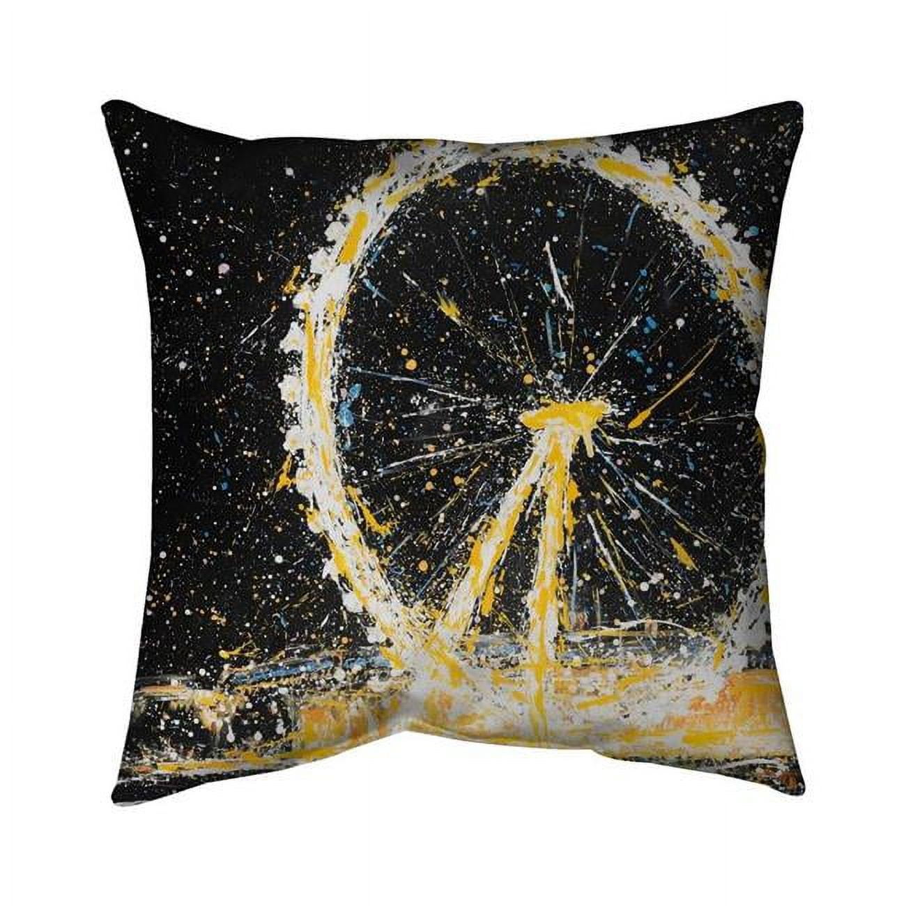 26 x 26 in. Abstract London Eye-Double Sided Print Indoor Pillow